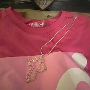 Pink Cross Neclace